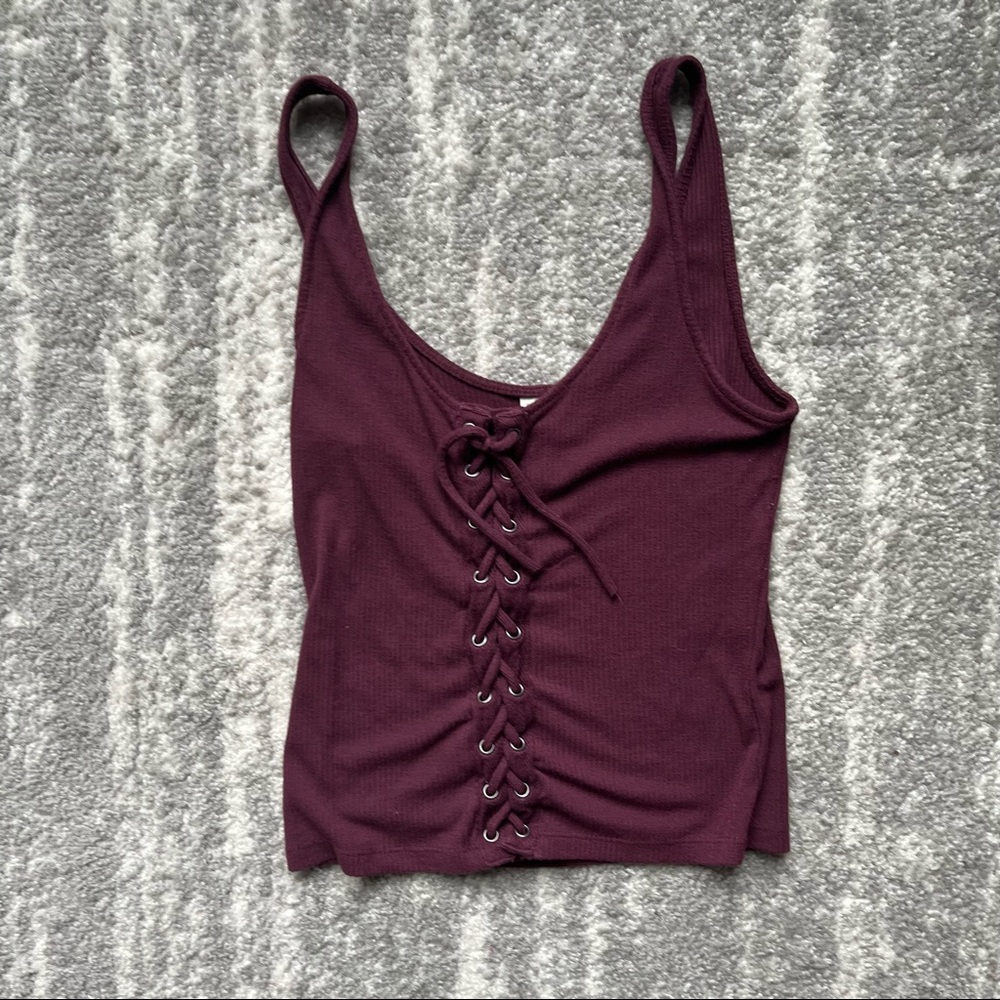 Maroon tank top